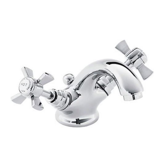 Однорычажный смеситель для раковины - TDCC04 - HERITAGE BATHROOMS - настольный / из хромированного металла / для ванной комнаты