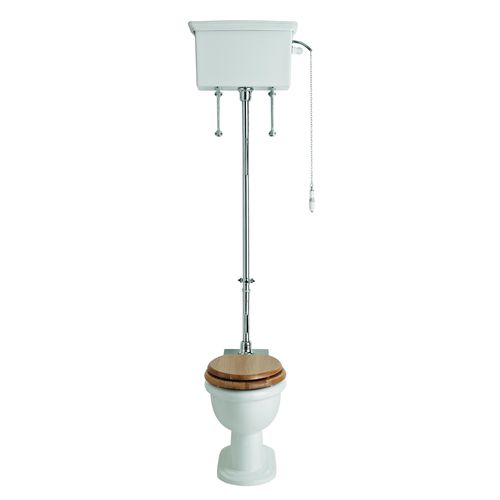 Напольный унитаз - PVEW02F & PVEW00 - HERITAGE BATHROOMS - из керамики / с высоким сливным бачком / традиционный
