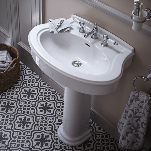 Раковина на ножке - PCLW05/051/053 & PCLW09 - HERITAGE BATHROOMS - из керамики / овальная / классическая