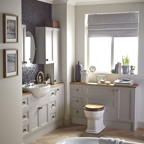 Полуутопленная раковина - PCLW36/361/363 - HERITAGE BATHROOMS - из керамики / круглая / классическая
