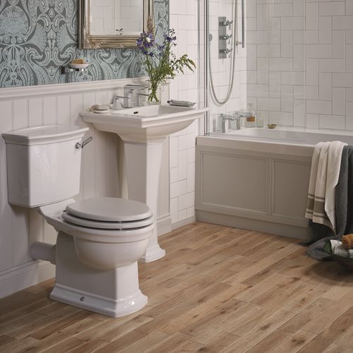Раковина на ножке - PHPW06/061/063 & PHPW09 - HERITAGE BATHROOMS - из керамики / квадратная / классическая