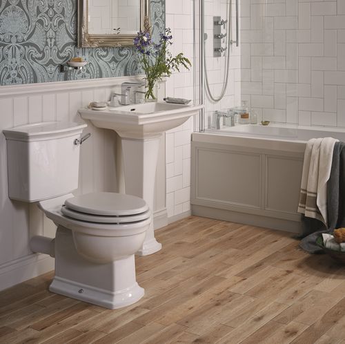 Напольный унитаз - PHPWC00/PHPW00 & PHPW01F - HERITAGE BATHROOMS - из керамики / с ручкой / традиционный