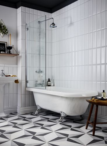 Овальная ванна - BTIFSW00L - HERITAGE BATHROOMS - на ножках / из акрила / белая