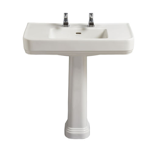 Раковина на ножке - PWYW06 - HERITAGE BATHROOMS - из керамики / прямоугольная / современная