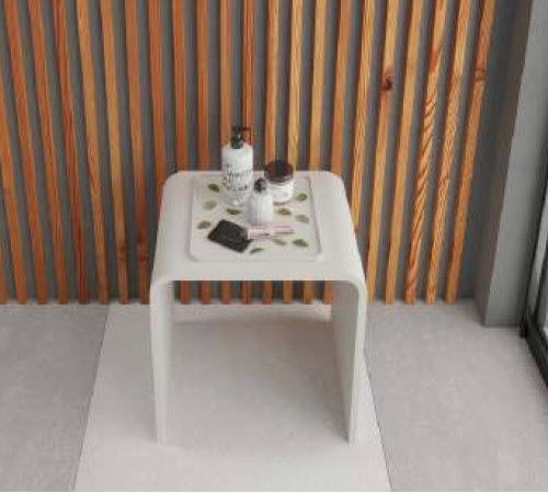 Современный табурет - 284232 SOLIDTONDO - IDEAVIT B.V - из композита / из Solid Surface / двойной
