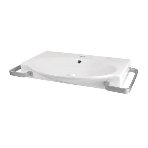 Подвесная раковина - HOME: 10393 - IDRAL SPA - из керамики / для лиц с ограниченной подвижностью / современная