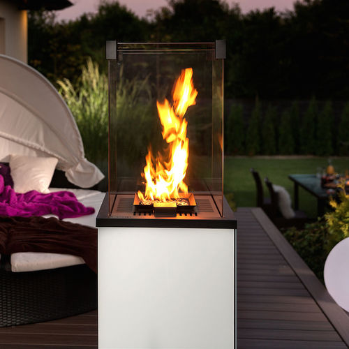 Газовый камин - PATIO/G30/30MBAR/B - KRATKI - отдельностоящий / напольный / островной