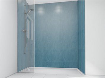 Панель для ванной комнаты - CHINA BLUE - Mermaid Panels Limited - из ламината / гладкая