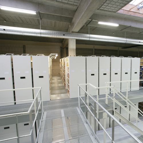 Мобильный стеллаж для хранения - COMPACTUS DOUBLE DECKER - Bruynzeel Storage Systems - для офиса / для архива / механический