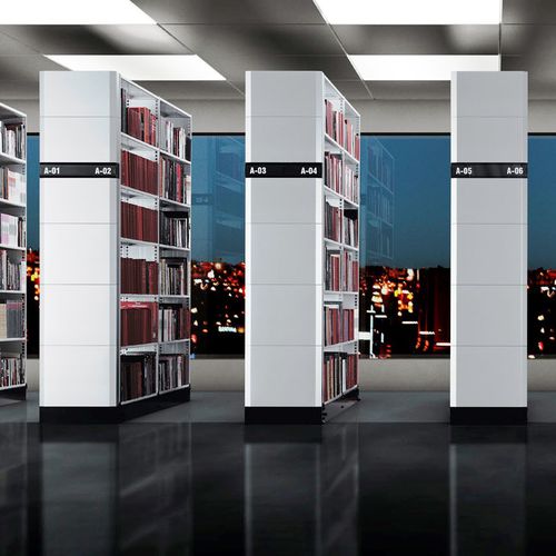 Стеллаж для офиса - SYSCO® STATIC SHADE - Bruynzeel Storage Systems - для библиотек / для архива / из стали