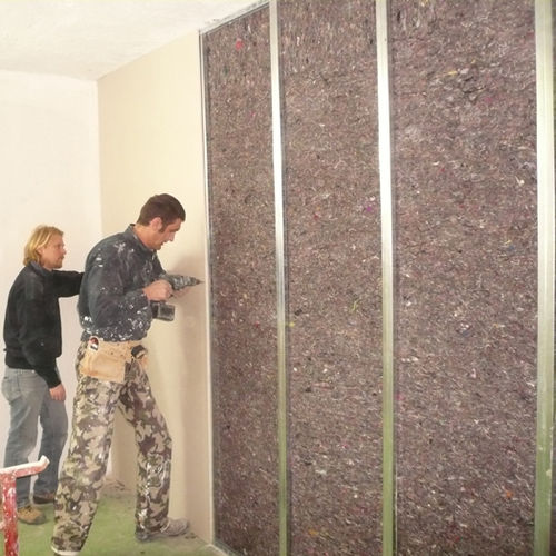 Термоакустическая изоляция - RECYCLETHERM KMO - Manifattura Maiano - из текстильных волокон / из панелей / для стены