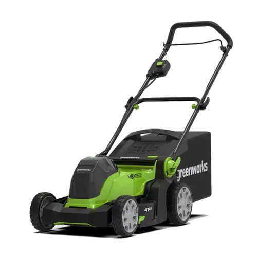 Газонокосилка толкаемого типа - G48LM41 - GREENWORKS - на аккумуляторе / самоходная / со сбором