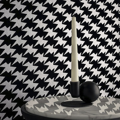 Набивное покрытие для стен - ZIG ZAG BIRDS - Kirkby Design - для бытового использования / огнестойкое