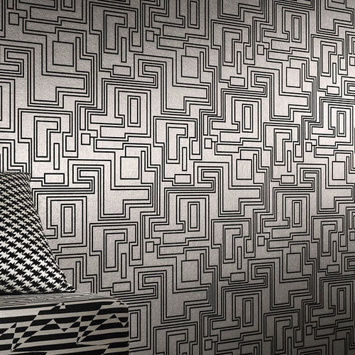 Покрытие для стен из бархата - ELECTRO MAZE - Kirkby Design - из слюды / текстурированное / для бытового использования