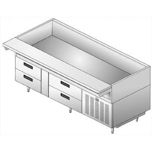 Встраиваемый охлаждающий бак - ECOMARK F17FCP - Delfield - для буфета / для профессионального использования