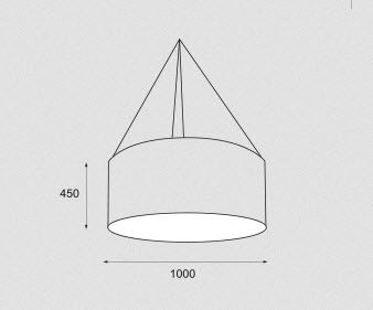Подвесная лампа - SIMPLICITY : 6920 - Massmi Iluminación - из ткани / современная / проводная