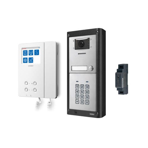 Белый видеотелефон - IPVKC/6296 - Videx Electronics S.p.A. - черный / встраиваемый / для наружного применения