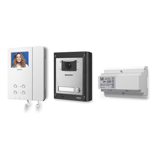 Белый видеотелефон - ESVK/6286 - Videx Electronics S.p.A. - черный / встраиваемый / для наружного применения