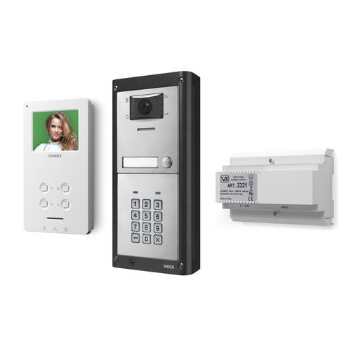 Белый видеотелефон - ESVKC/6388 - Videx Electronics S.p.A. - черный / встраиваемый / для наружного применения