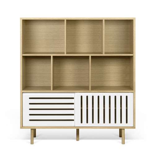 Высокий буфет - DANN STRIPES - TEMAHOME - современный / из лакированной древесины / из дуба