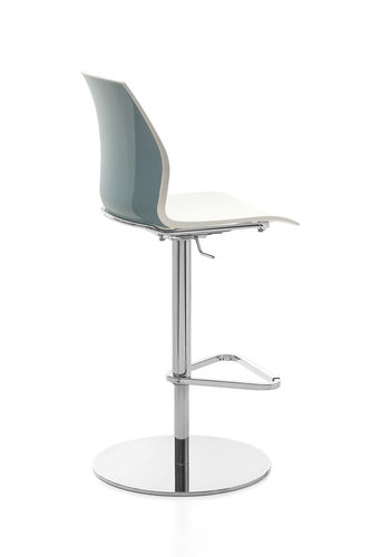 Современный барный стул - KALEA STOOL - KASTEL srl - из металла / из полипропилена / с основанием в виде салазок