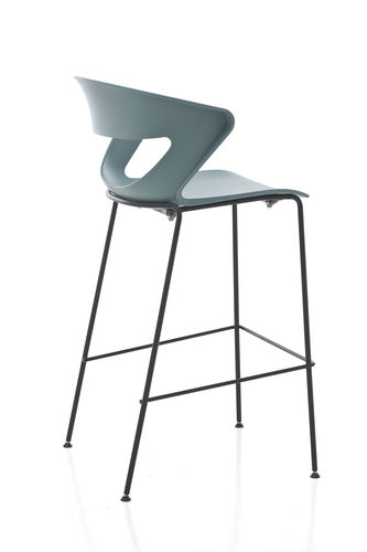 Современный барный стул - KICCA STOOL - KASTEL srl - из металла / из полипропилена / без подлокотников