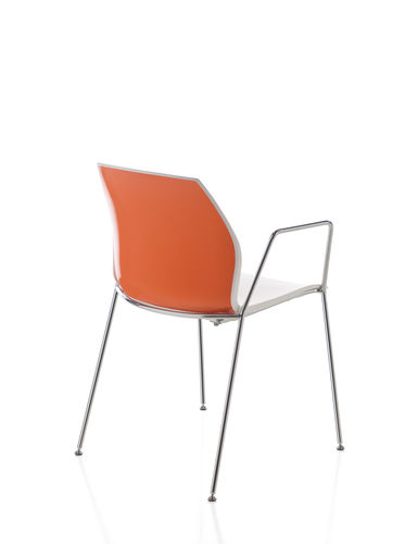 Современный стул для посетителей - KALEA - KASTEL srl - из металла / из полипропилена / с подлокотниками