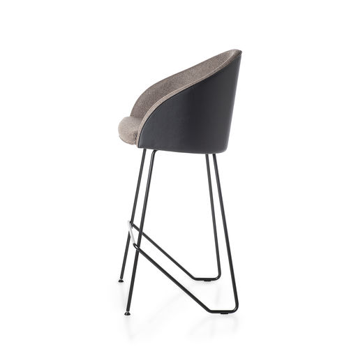 Современный барный стул - KAMEO STOOL - KASTEL srl - для интерьера / из ткани / с основанием из металла