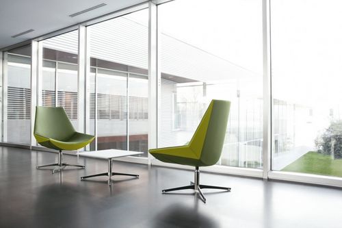 Современный cтул - KAYAK - KASTEL srl - из ткани / с центральной опорой / поворотный