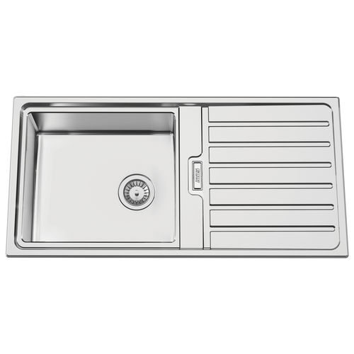 Кухонная раковина 1 чаша - FUSION 105 - RODI HOME – kitchen sinks and accessories - с сушкой / из полированной нержавеющей стали / встраиваемая сверху
