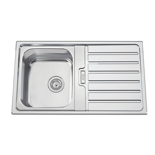 Кухонная раковина 1 чаша - URBAN 86 - RODI HOME – kitchen sinks and accessories - с сушкой / из полированной нержавеющей стали / встраиваемая сверху