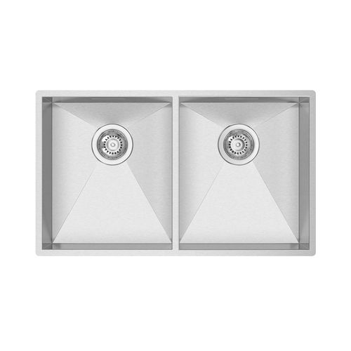 Кухонная раковина 2 чаши - BOX LINE 75 - RODI HOME – kitchen sinks and accessories - без сушки / из матового алюминия / встраиваемая сверху