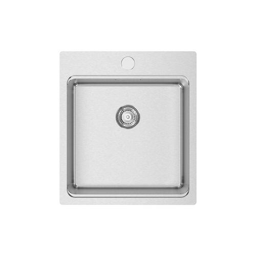 Кухонная раковина 1 чаша - UNA 46 - RODI HOME – kitchen sinks and accessories - с сушкой / из полированной нержавеющей стали / встраиваемая сверху