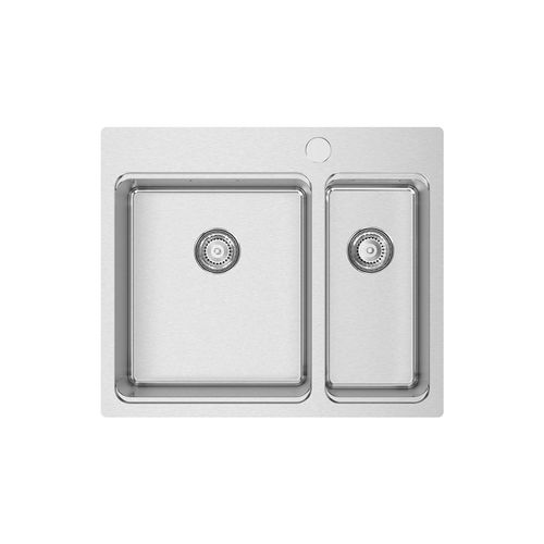 Кухонная раковина 1 чаша - UNA 56 - RODI HOME – kitchen sinks and accessories - с сушкой / из полированной нержавеющей стали / встраиваемая сверху