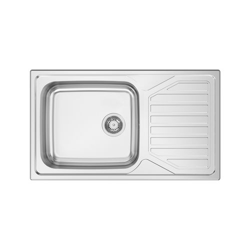 Кухонная раковина 1 чаша - OKIO PLUS 103 - RODI HOME – kitchen sinks and accessories - с сушкой / из полированной нержавеющей стали / встраиваемая сверху