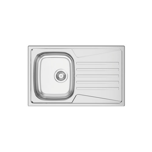 Кухонная раковина 1 чаша - KERAN 80 - RODI HOME – kitchen sinks and accessories - с сушкой / из полированной нержавеющей стали / встраиваемая сверху