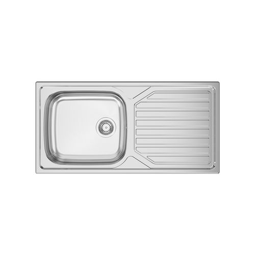 Кухонная раковина 1 чаша - OKIO LINE 104 - RODI HOME – kitchen sinks and accessories - с сушкой / из нержавеющей стали / из полированной нержавеющей стали