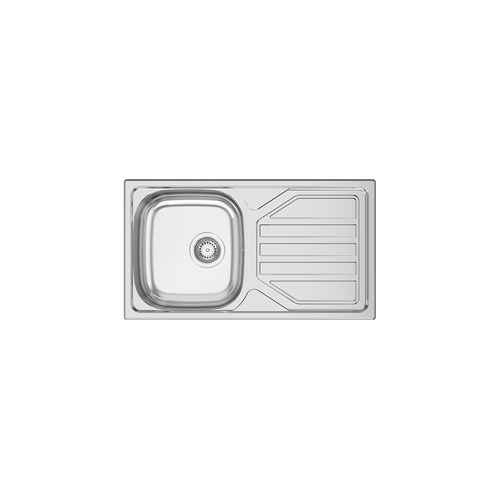 Кухонная раковина 1 чаша - OKIO LINE 78 - RODI HOME – kitchen sinks and accessories - с сушкой / из нержавеющей стали / встраиваемая сверху