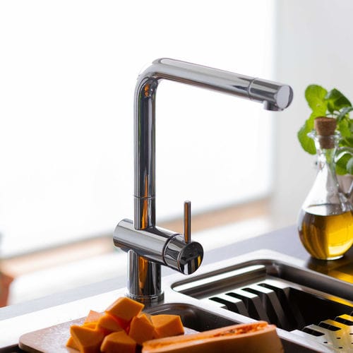 Настольный однорычажный смеситель - LINE MN 805 - RODI HOME – kitchen sinks and accessories - из нержавеющей стали / для кухни / 1 отверстие