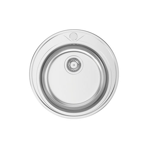 Кухонная раковина 1 чаша - PIO REDONDO - RODI HOME – kitchen sinks and accessories - без сушки / из нержавеющей стали / из полированной нержавеющей стали