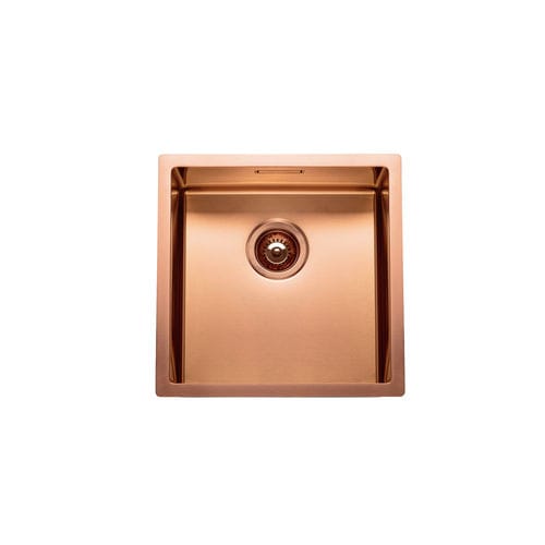 Медная кухонная раковина - BOX LUX 40 - RODI HOME – kitchen sinks and accessories - 1 чаша / без сушки / из нержавеющей стали