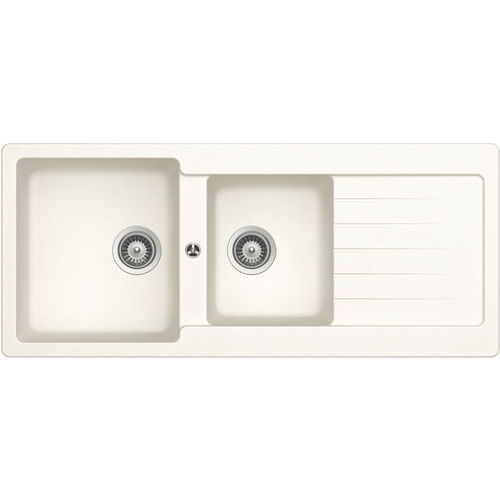 Кухонная раковина 2 чаши - 116 ALPINA - RODI HOME – kitchen sinks and accessories - с сушкой / из композита / встраиваемая сверху