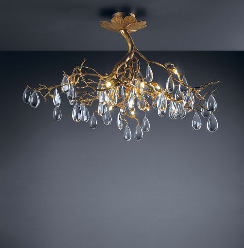 Классический потолочный светильник - DROPLETS - Serip - из кристалла / из бронзы / LED