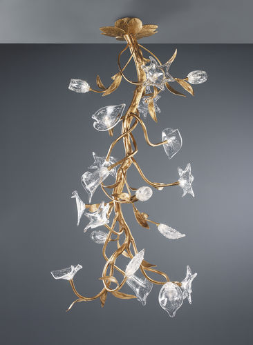 Классический потолочный светильник - GARLAND S - Serip - из стекла / из бронзы / LED