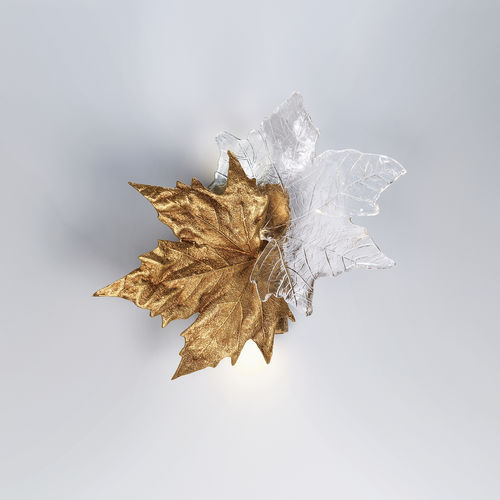 Настенный светильник уникальный дизайн - LEAVES COUPLE - Serip - для интерьера / из металла / из стекла
