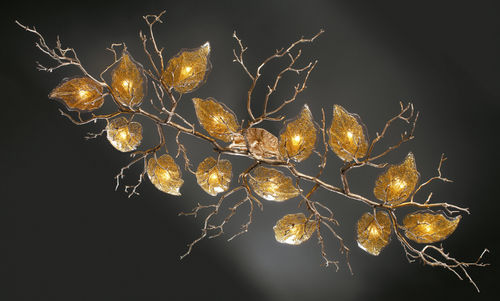 Классический потолочный светильник - FAGUS L - Serip - из стекла / из бронзы / LED
