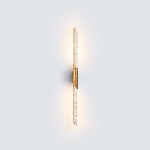 Современный настенный светильник - QUARTZO TIMELITH EXTRA LARGE LEFT - Serip - для интерьера / из металла / из стекла