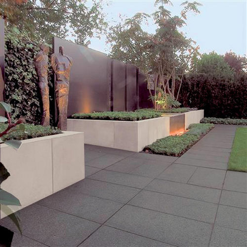 Подпорная стена из восстановленного камня - WALL-L® - QUARTZO DESIGN - модульная / для ограждения сада