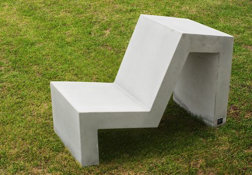 Современное низкое кресло - MOLD : 562 - SIT Urban Design - из бетона / для наружного применения / для общественных мест