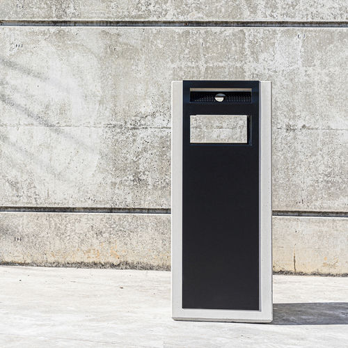 Мусорный контейнер из железа - BASIC : QC 341.C - SIT Urban Design - из бетона / для общественных мест / одиночный